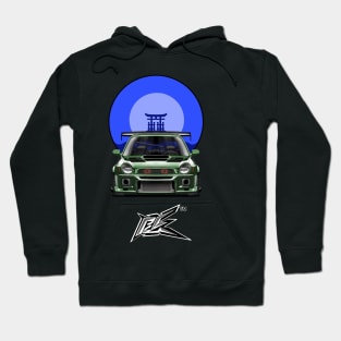 SUBARU IMPREZA WRX GC8 BUGEYE green Hoodie